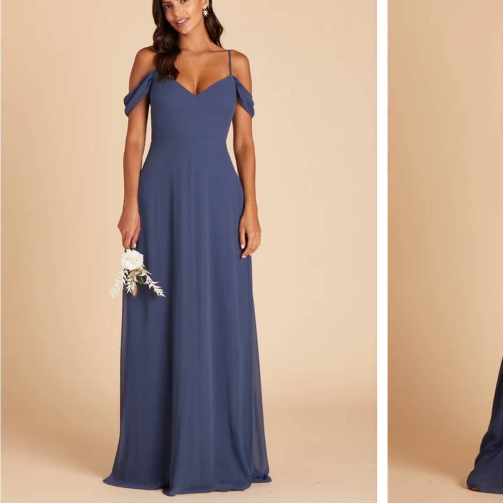 DEVIN CONVERTIBLE DRESS Birdy Grey (without slit) in slate blue